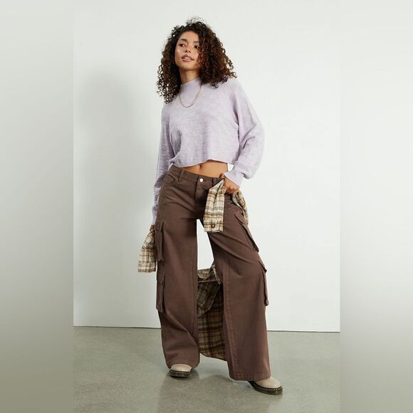 PacSun Pants - Pacsun Eco Brown Baggy Cargo Pants size 25 Brown